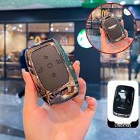 Geely Yi Zhen L380/LEVC Key Case: Unisex Remote Control Protective Shell Buckle Bag (New Model) gray
