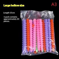 1 Bag Random Curling Rods Heatless Curls Mixed Color Spiral Hair Styling Tools For Cold Perming Suitable For Hair Salons A3 purple
