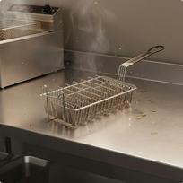 Wire Mesh Frying Basket RustResistant Deep Fryer Easy to Clean for Restaurant, Food Truck 430 430 8-slot black