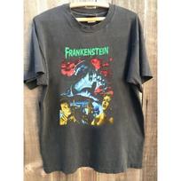 Frankenstein Movie Retro Pattern Charcoal Gray Summer New Casual Harajuku Style Unisex Tshirt S black