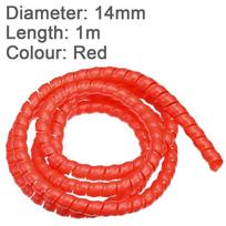 Cable Spiral Wrap Wire Organizer Cable Protector Sleeve Tube Cover Pipe Cord Cable Management for Office Computer Laptop TV Cord raudona