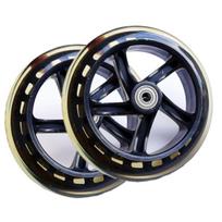 200 mm ratai Neslystančios padangos Riedlentės ratai Lengvas montavimo procesas Black
