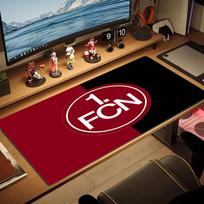 1.FC Nürnberg Logo Color Mouse Pad Large Gaming Table Cushion Non-slip Laptop Tablet Big Mousepad XXL Mat Mini PC Playmat With Lock edge 30cmx60cm(11.8x23.6inch) black