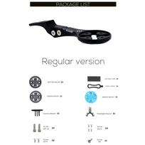 Syncros IC Aero Front Computer Mount Gopro Mount Speedometer GPS/Garmin/Bryton/Wahoo   Inserts Fits Creston Ic Sl Aero Cockpit Regular version black