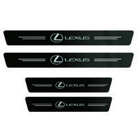 Automobilio durų angokraščių apsauginės lipdukai iš anglies pluošto Lexus RX330 IS250 Ct200h ES300h RX350 IS300h NX300h RX400h ES350 GS300 UX LX black