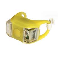 Fun High-Brightness Frog Light Waterproof Silicone LED Night Riding Warning Light Cycling Accessory Road Bike Light 1PCS geltona