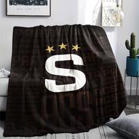 Iron Sparta Printed Flannel Blanket, soft throw for bedroom sofa, washable, fan merchandise, great gift. 80cmx120cm white