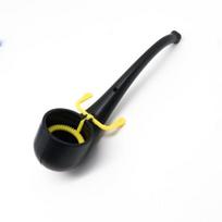 Pipe‑Shaped Bubble Pipe 3D Printed Soap Bubble Maker Portable Bubble Blower Toy Kids Outdoor Party Stress Relief Gift black