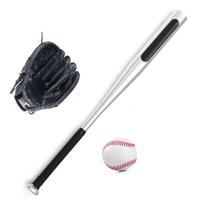 Baseball Balls Set Baseball Bat+Baseball+Baseball Gloves 25in Aluminum Alloy Baseball Bat 10.5in PVC Baseball Glove juoda