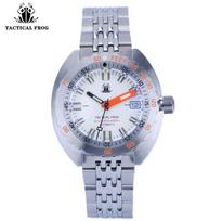 Tactical Frog Diver Watches Mens SUB 300 Sapphire 20ATM Water Resistance C3 Luminous Stainless NH35 Automatic Mechanical Watch gray