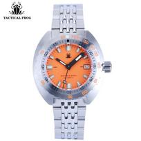 Tactical Frog Diver Watches Mens SUB 300 Sapphire 20ATM Water Resistance C3 Luminous Stainless NH35 Automatic Mechanical Watch orange