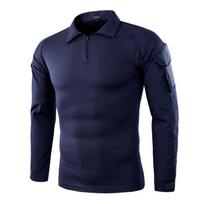 Tactical Frog Suit Shirt Long Sleeve Zipper Stand Collar Camo Outdoor Hiking Camping Military Style Combat Uniform Men Women L