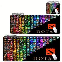 Large Mousepad DOTA 2 Gaming Mouse Pad Esports Speed Desk Mat Non-Slip Rubber Base Soft Cloth Stitched Edge for PC Gamer Desktop Small siz220x180x2mm blue