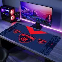 Melbourne Demons Color Mouse Pad Large Gaming Table Cushion Non-slip Laptop Tablet Big Mousepad XXL Mat Mini PC Playmat With Lock edge 30cmx60cm(11.8x23.6inch) pink
