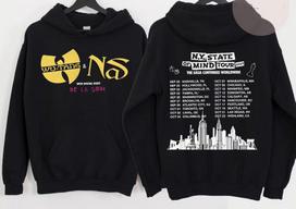 Nas & Wu Tang Clan Hoodie XL gray