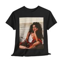 Amy Winehouse Retro Portrait Graphic T-Shirt L juoda