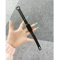 Applicable to Xiaomi Mi Band 9 strap color matching thin double nail buckle Xiaomi Mi 10/8 leather advanced replacement strap wristband band compatibility: xiaomi mi band 8/9/10/nfc gray