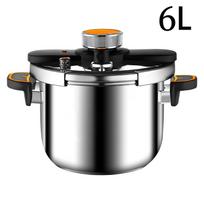 4L/6L/8L greitpuodis buitiniams dujiniams ir indukcijos viryklėms, universalus maistinio plieno, sprogimui atsparus puodas