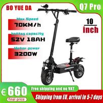 BOYUEDA S5 S3 Elektrinis paspirtukas 6000W Variklis 60V38AH Baterija 120KM Nuotolis 85KM/H Greitis NFC Išmanioji programėlė RGB apšvietimas Visureigių E Paspirtukai ES greitas pristatymas
