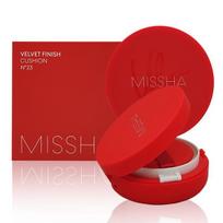 MISSHA Velvet Finish BB pagalvėlė 15g SPF50+ PA+++ Nr.21/23 Neutral Light / Vidutinio smėlio spalvos Netural Medium Beige N.23 red