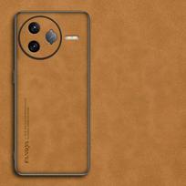 Cover For Xiaomi POCO F7 Ultra Luxury Sheepskin Leather Case POCO F7 Pro F7ultra Camera Lens Protector Shockproof Silicone Frame Bumper Phone Cover for POCO F7 Pro geltona