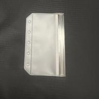 M5 Semi-transparent Frosted Mini Binder & Planner with Refillable Inserts and PVC Zipper Bag white