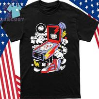 Stern Crazy Pinball Dovanojama T-shirt Unisex T-shirt L white