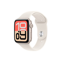 Apple Watch SE 3 GPS Cellular 44mm Starlight (Silver) Aluminium Case Sand Sport Band ML