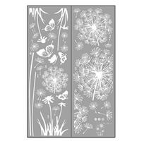 2 Sheets Dandelion Wildflower Wall Decals Peel And Stick Floral E white