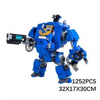 MOC-29535 Building Blocks – Warhammer 40k Dreadnought Mech Mini-Brick Creative Assembly Set blue
