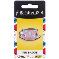 FRIENDS TV Show Coffee Cup Pin Badge yellow