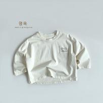 Kids Solid Color Casual Long Sleeve T Shirt For Unisex Baby Boys And Girls 130cm balta