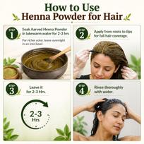 Natural Herbal Henna Powder for Hair Color & Conditioning (200g x Pack of 2) Fine Henna Leaf Powder for Men & Women | Easy Mixing, Traditional Ha beige