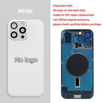 iPhone 16 Pro galinio stiklo skydelio baterijos dangtelio keičiamos dalys, galinis korpusas su kameros objektyvu iPhone 16Pro Max 16 Pro White