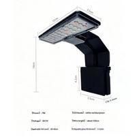 Full Spectrum Aquarium Led Light Ultra-Thin Waterproof Fish Tank Water Grass Plant Growth Lamp Aquarium Fish Tank Accessories white