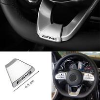 Automobilio vairo logotipų apdailos lipdukai Ženklelio priedai Mercedes Benz AMG GLE GLS CLA CLE GLC CLS GLA W223 W213 W206 black