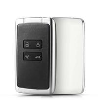 KEYYOU Replacement Keyless Entry For Renault Megane IV Espace 5 Scenic DUSTER CUPTUR KOLEOS Flip Remote Car Key Shell 4 Buttons White cover gray