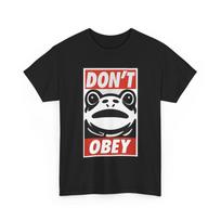 Portland Frog Don't Obey T-Shirt Unisex T-Shirt XL black
