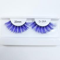NEW Cosplay Colored Lashes 20mm-25mm Ten Colors Pink Orange Blue Long Fluffy False Eyelashes Strip Lash Supplies Manga Lashes