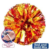 30cm Kids Game Pom Poms PET Cheering Ball Sports Match Vocal Ball  Dance Party Concert Decorator oranžinė/auksas