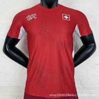 2026-2027 FIFA World Cup Switzerland National Team Soccer Jersey Adult Unisex Short Sleeve Home Away Kit Large Size 2XL