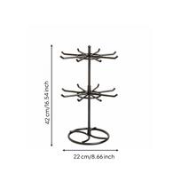 Tabletop Rotating Display Stand Multifunctional with Hooks L juoda