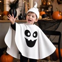 Kids Halloween Pumpkin Cape Costume Set for Boys Girls, Funny Cloak for Party and Performance XS balta