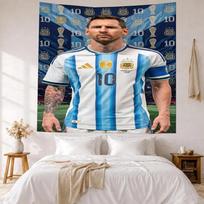 Messi Wall Decor Tapestry Art For Pet Memorial Birthdaywedding Party Backdrop Family Gift 150cmx200cm