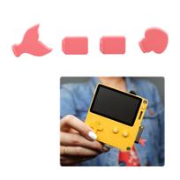 For Playdate Handheld game console Replacement controllers Accessories rožinė