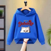 KATSEYE Gabriela Graphic Kids Hoodie Gift Boys Hooded Sweatshirts Girls Long Sleeve Tracksuit Pullovers Autumn Children Clothing 160 blue