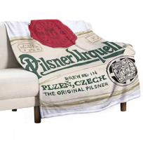 Pilsner Urquell POP Mesti pledas Dekoratyvinis mesti pledas Pledas Kūdikiui Paplūdimio pledas 75x90cm gray