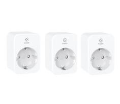 Išmanios Wi-Fi rozetės 3vnt., 3680W 16A, su energijos matavimu, TUYA / Smart Life, WOOX