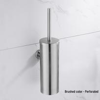 Wall-Mounted Stainless Steel Toilet Brush Holder - Odor-Proof, Punch-Free Design