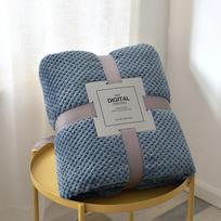 Sustorinta kūdikio antklodė Minkštas vilnos pledas naujagimiui Apklotas Kūdikio patalynės reikmenys Sofos antklodė Vežimėlio uždangalas Vaikų dovana 45x65cm mėlyna